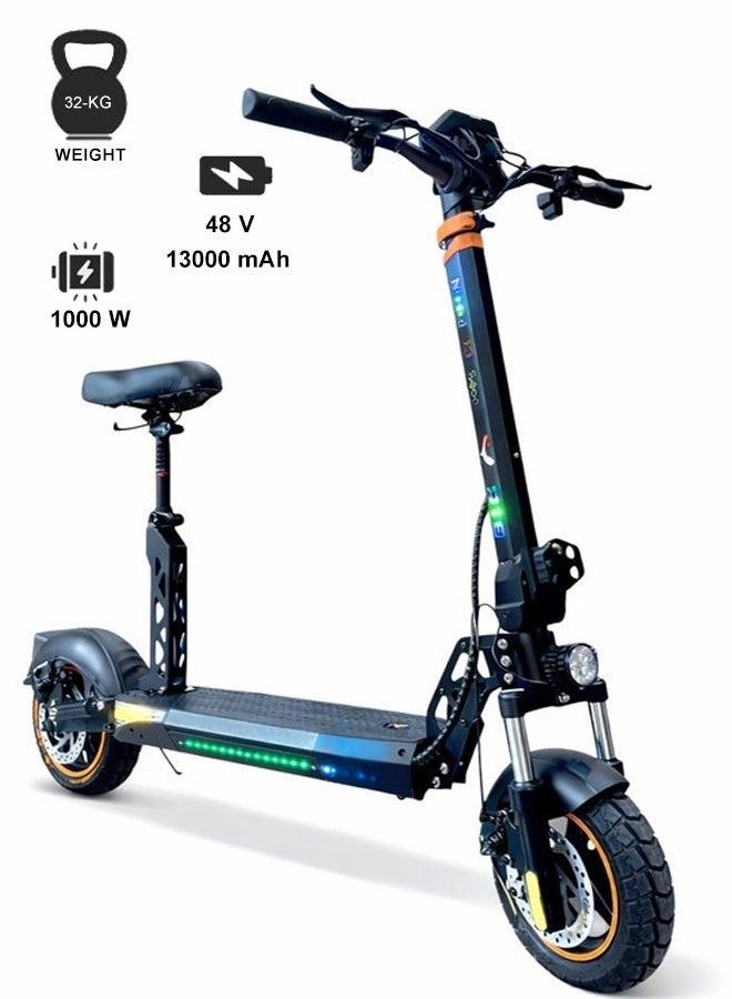 ninebot Original Russian Monster RT6 Scooter – 48V 13Ah Battery | 1000W Motor | Dual Hydraulic Suspension | 10-Inch Tires | LED Lights | Foldable Design | Max Speed 45 km/h - Image 1